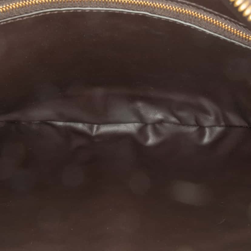Bottega Veneta Large Lambskin Intrecciato Gemelli Brown Leather Good condition - Model View