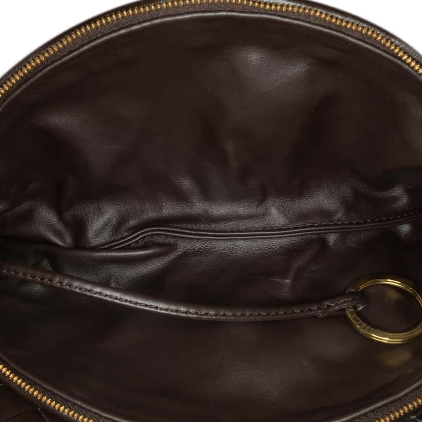Bottega Veneta Large Lambskin Intrecciato Gemelli Brown Leather Good condition - Box View