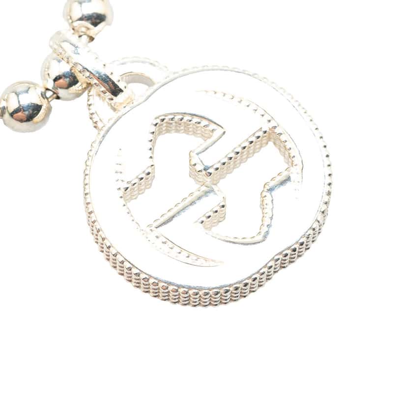 Gucci Sterling Silver Interlocking G Charm Bracelet Silver Silver Good condition - Model View