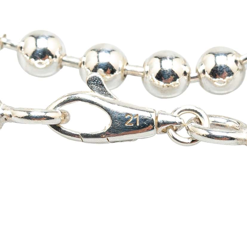 Gucci Sterling Silver Interlocking G Charm Bracelet Silver Silver Good condition - Box View
