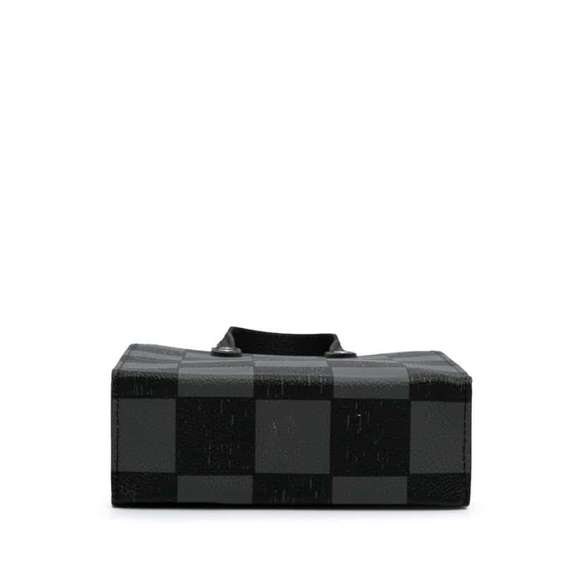 Louis Vuitton Damier Checkerboard Sac Plat XS Black Canvas Good condition - Inside View