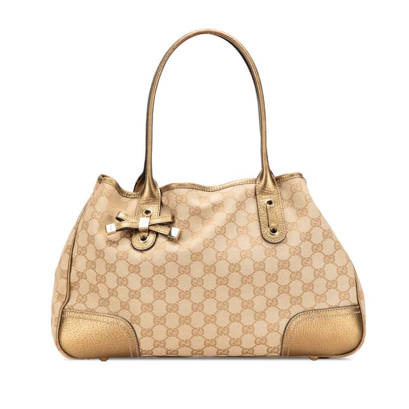 Gucci GG Canvas Princy Tote Brown Canvas Good condition - Front View