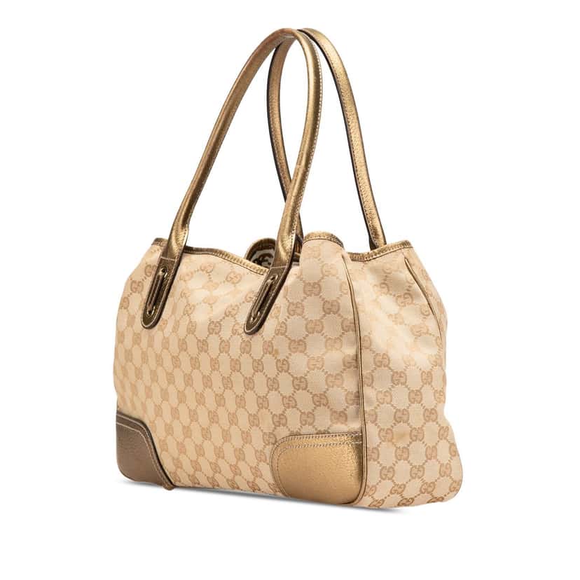 Gucci GG Canvas Princy Tote Brown Canvas Good condition - Back View
