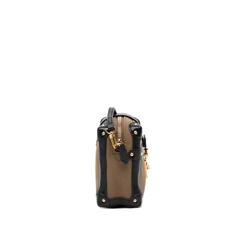 Louis Vuitton Petite Malle Soft MM Brown Canvas Very good condition - Model View