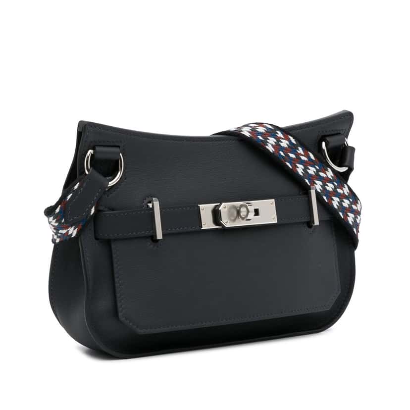 Hermès Swift Mini Jypsiere Black Leather Good condition - Back View