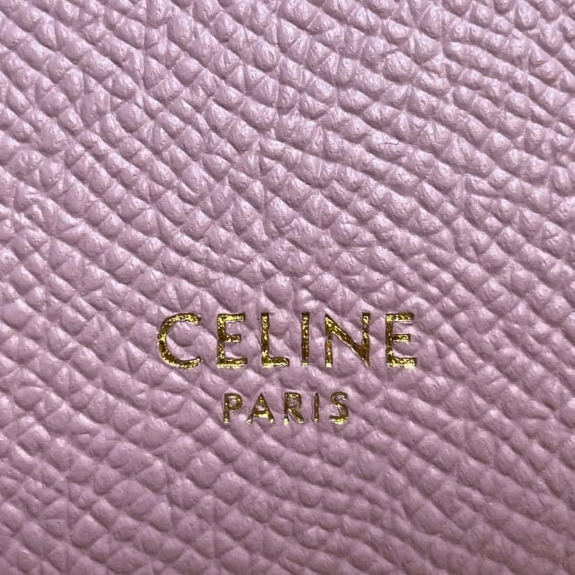 Celine Pico Grained Calfskin Belt Bag Pink Leather Good condition - Box View