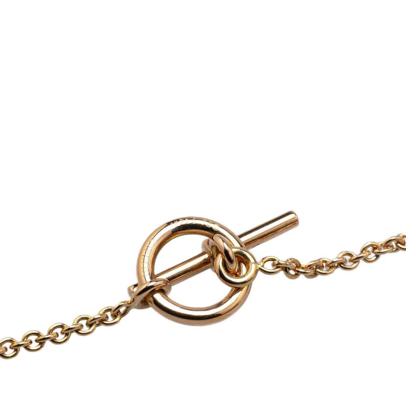 Hermès 18K Yellow Gold Chain Link Necklace Gold Gold Good condition - Back View