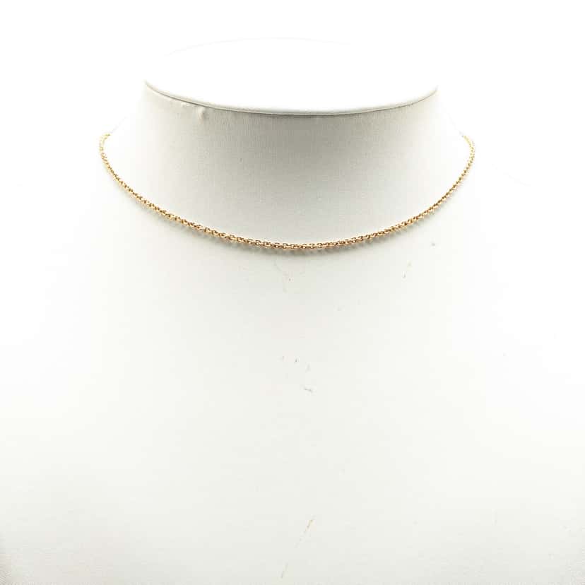 Hermès 18K Yellow Gold Chain Link Necklace Gold Gold Good condition - Box View