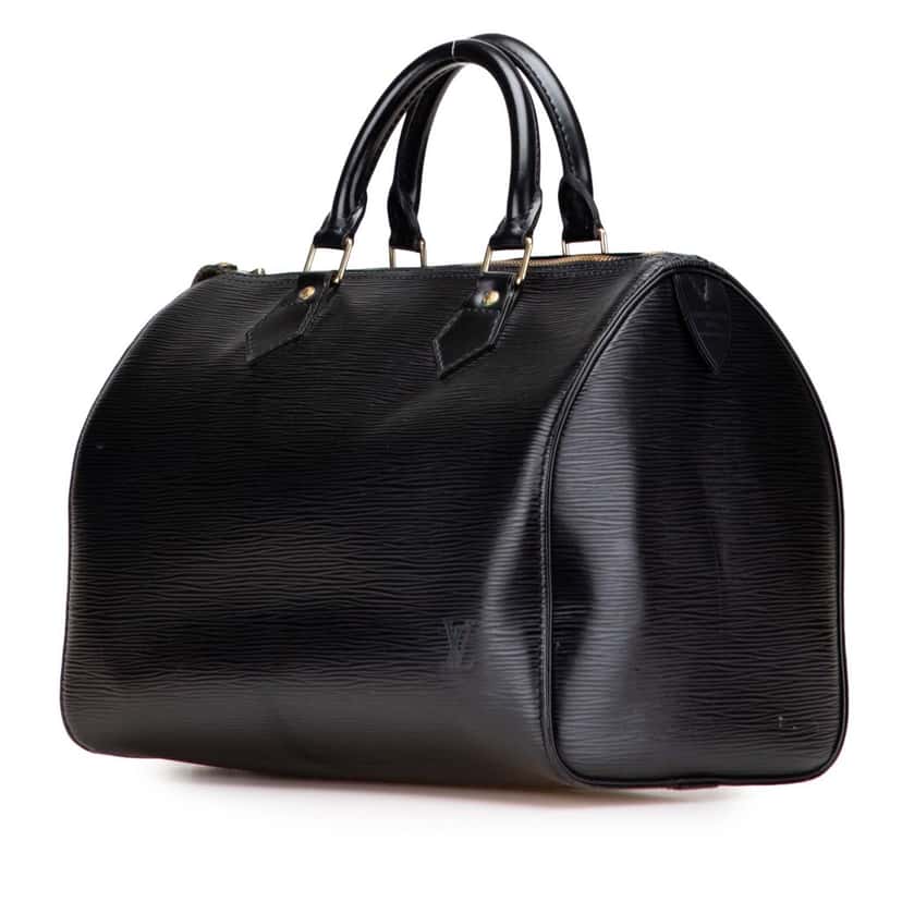 Louis Vuitton Epi Speedy 30 Black Leather Good condition - Back View