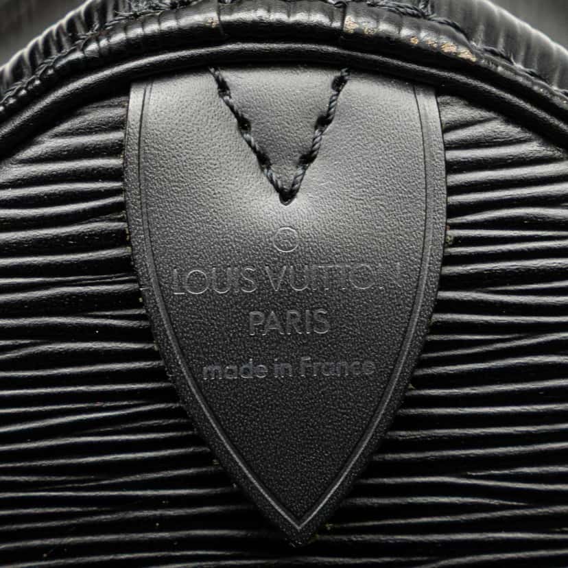 Louis Vuitton Epi Speedy 30 Black Leather Good condition - Box View
