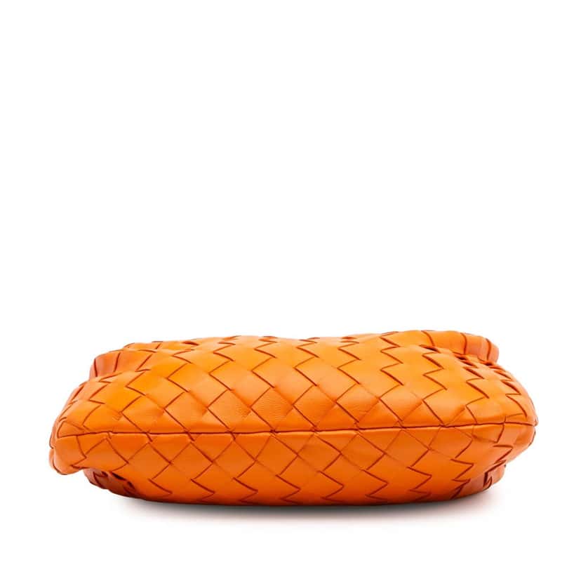 Bottega Veneta Mini Nappa Intrecciato Jodie Orange Leather Good condition - Inside View
