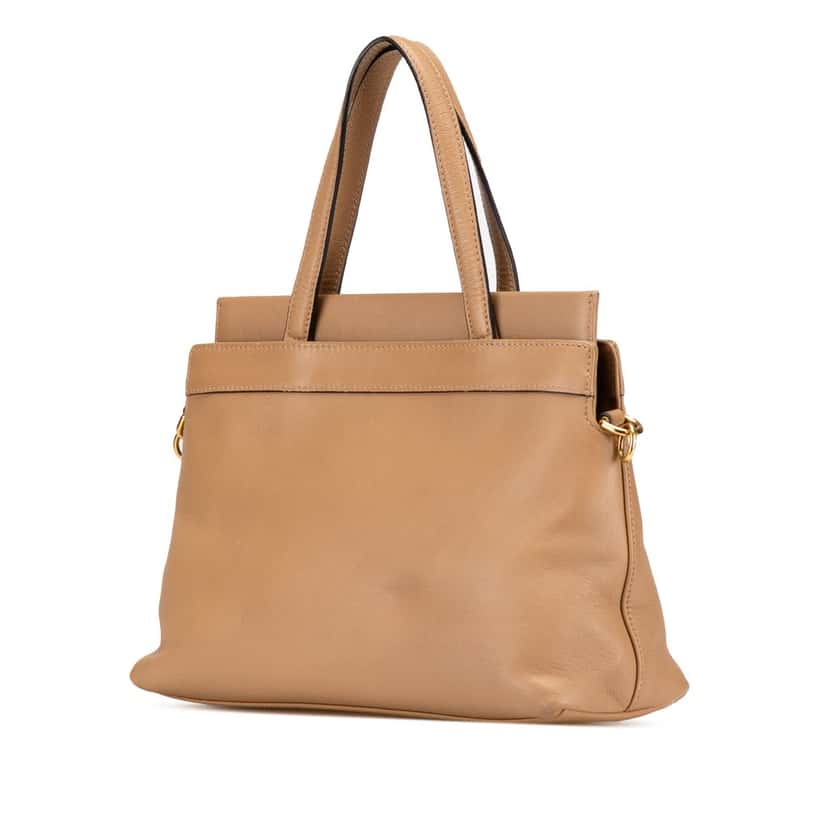 Gucci Small Leather Linea Matisse Satchel Brown Leather Good condition - Back View