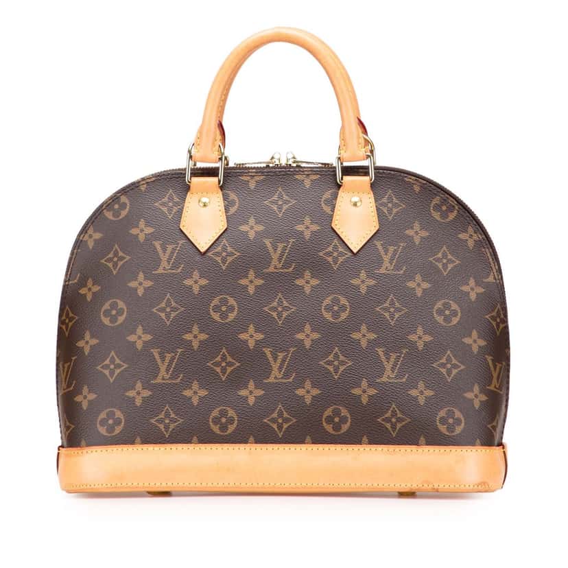 Louis Vuitton Monogram Alma PM Brown Canvas Good condition - Front View