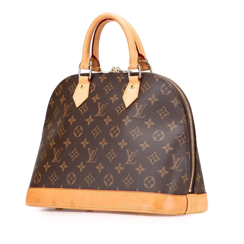 Louis Vuitton Monogram Alma PM Brown Canvas Good condition - Back View
