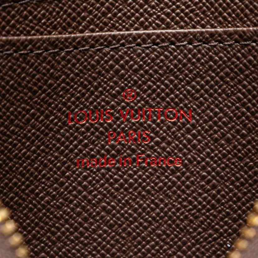 Louis Vuitton Damier Ebene Zippy Coin Purse Brown Canvas Good condition - Box View