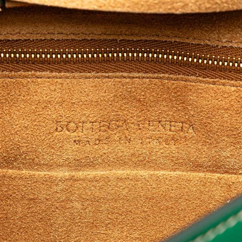 Bottega Veneta Small Calfskin Maxi Intrecciato Arco Satchel Green Leather Good condition - Box View