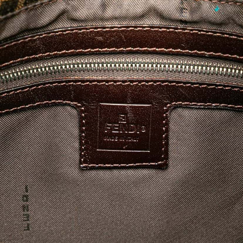 Fendi Zucca Canvas Shoulder Bag Brown Canvas Good condition - Box View