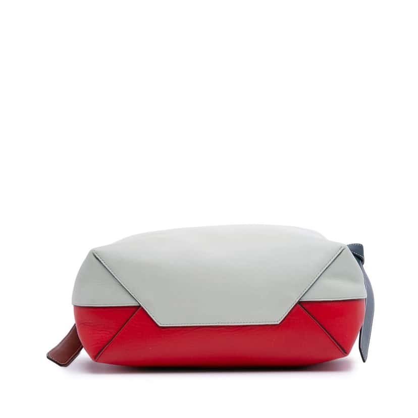Celine Small Shiny Smooth Calfskin Twisted Cabas Tote Red Leather Good condition - Inside View