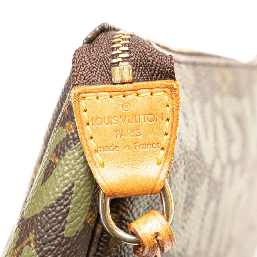 Louis Vuitton Stephen Sprouse Monogram Graffiti Pochette Accessoires Brown Canvas Good condition - Box View