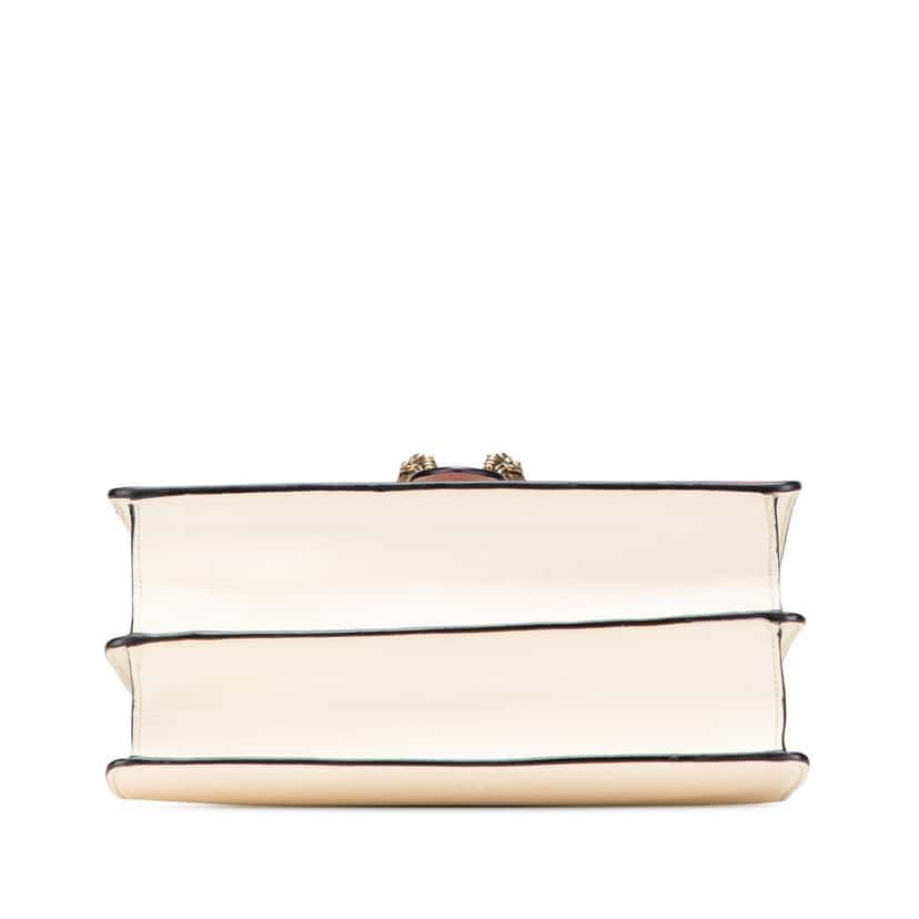 Gucci Medium Leather Bamboo Dionysus Web Satchel White Leather Good condition - Inside View