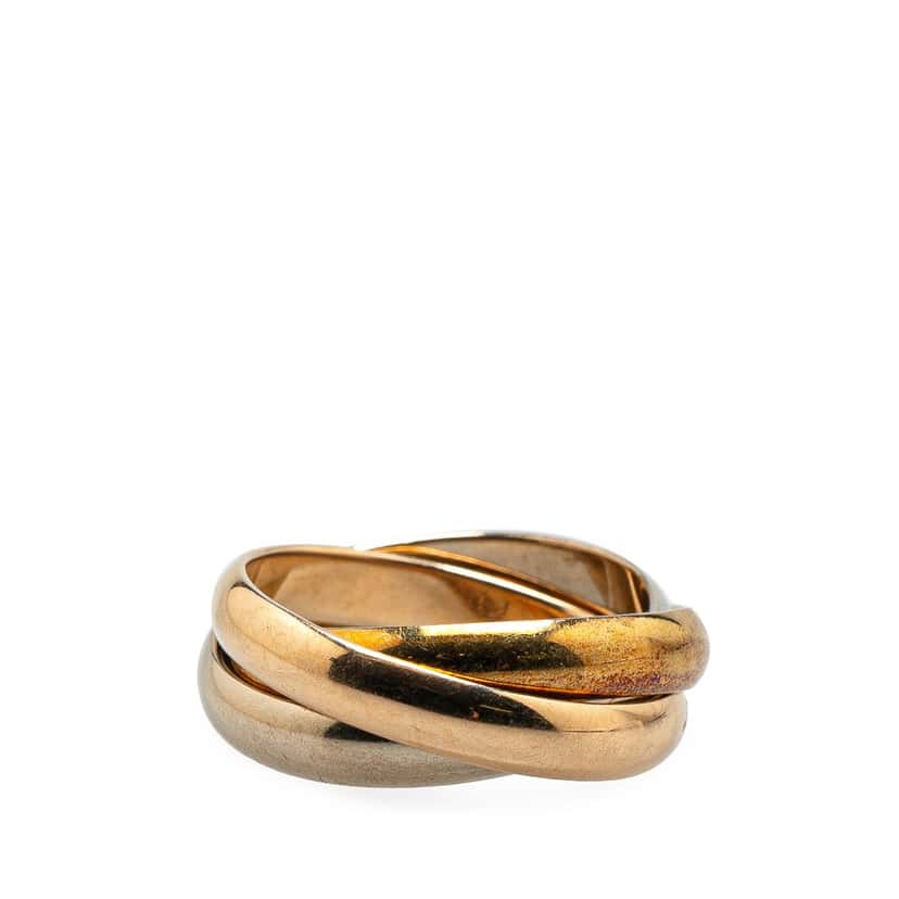 Cartier Tricolor 18K Les Must de Cartier Trinity Three Band Ring Gold Gold Fair condition - Inside View
