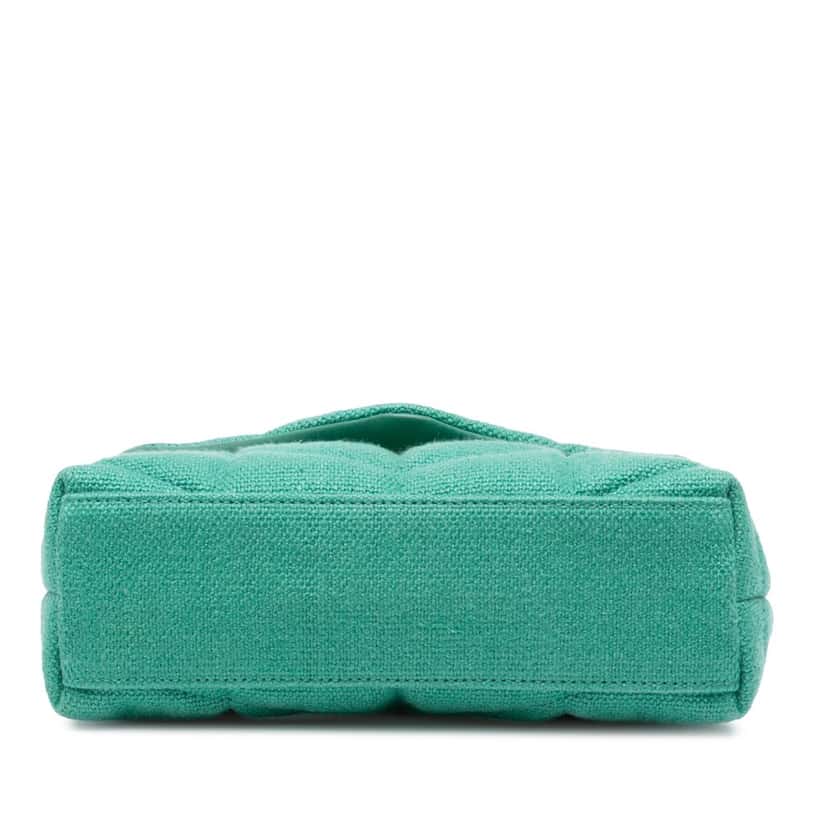 Saint Laurent Toy Canvas Loulou Puffer Crossbody Green Canvas Good condition - Inside View