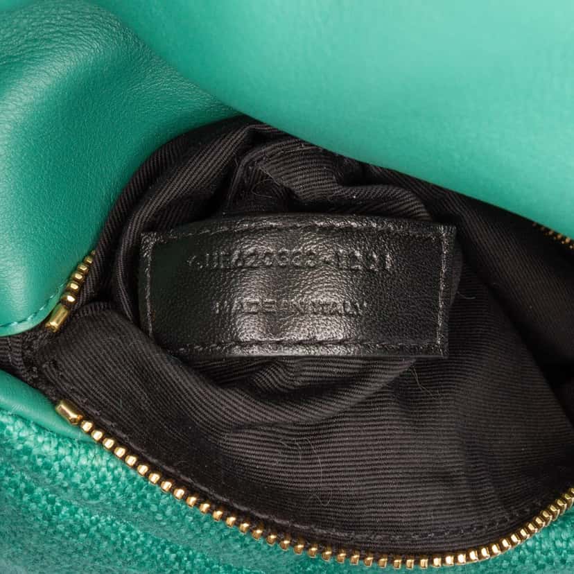 Saint Laurent Toy Canvas Loulou Puffer Crossbody Green Canvas Good condition - Box View