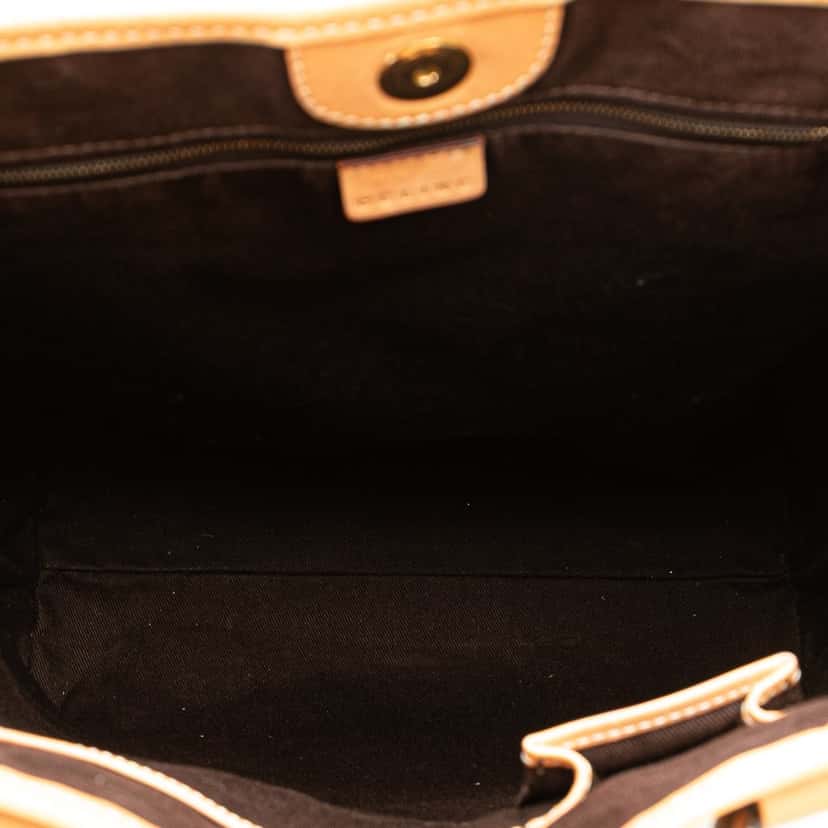 Celine Macadam Coated Canvas Vertical Tote Brown Canvas Good condition - Model View