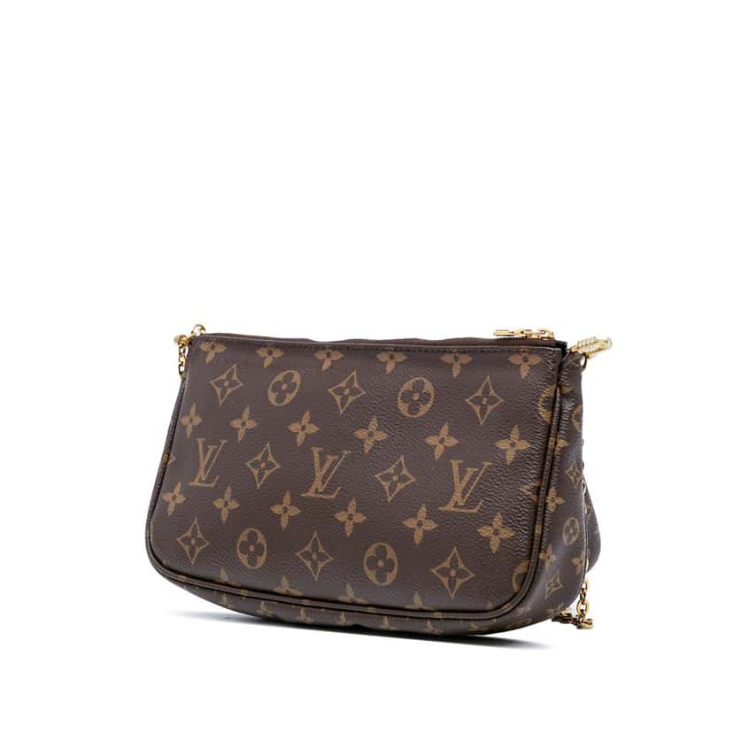 Louis Vuitton Monogram Multi Pochette Accessoires Brown Canvas Good condition - Back View