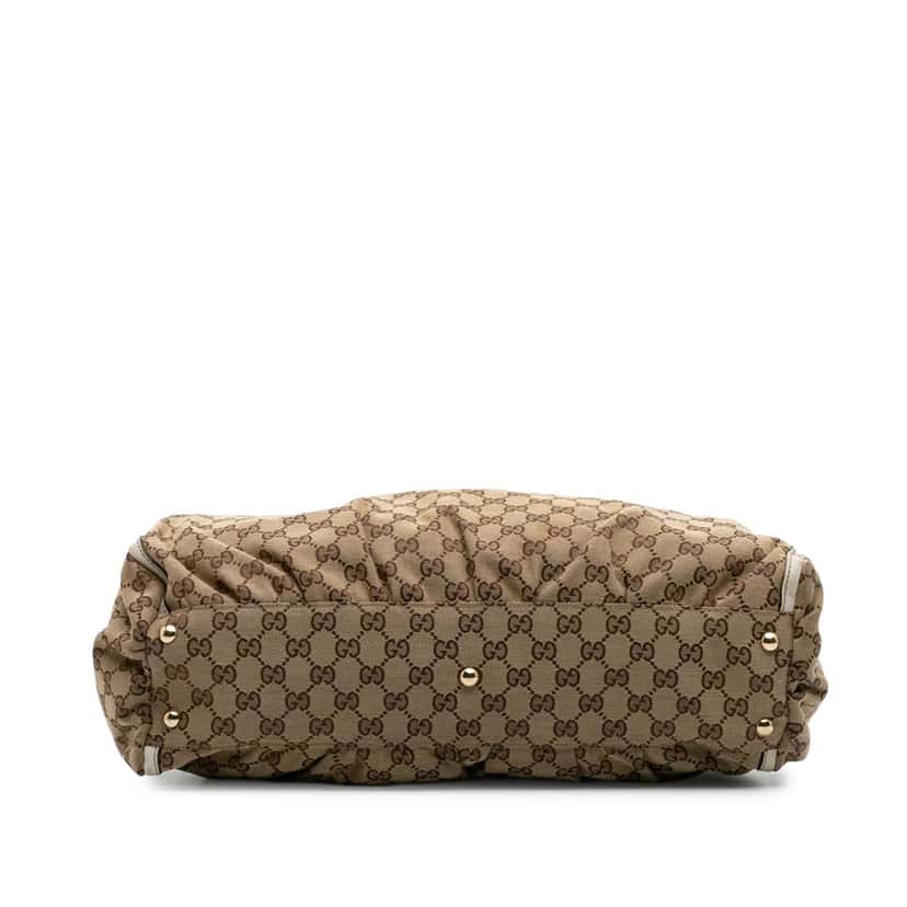 Gucci GG Canvas Abbey D Ring Tote Brown Canvas Good condition - Inside View