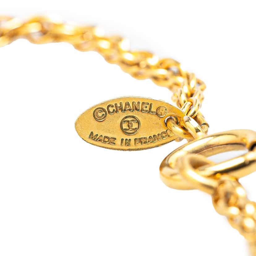 Chanel Gold Plated 31 Rue Cambon Pendant Necklace Gold Metal Good condition - Inside View
