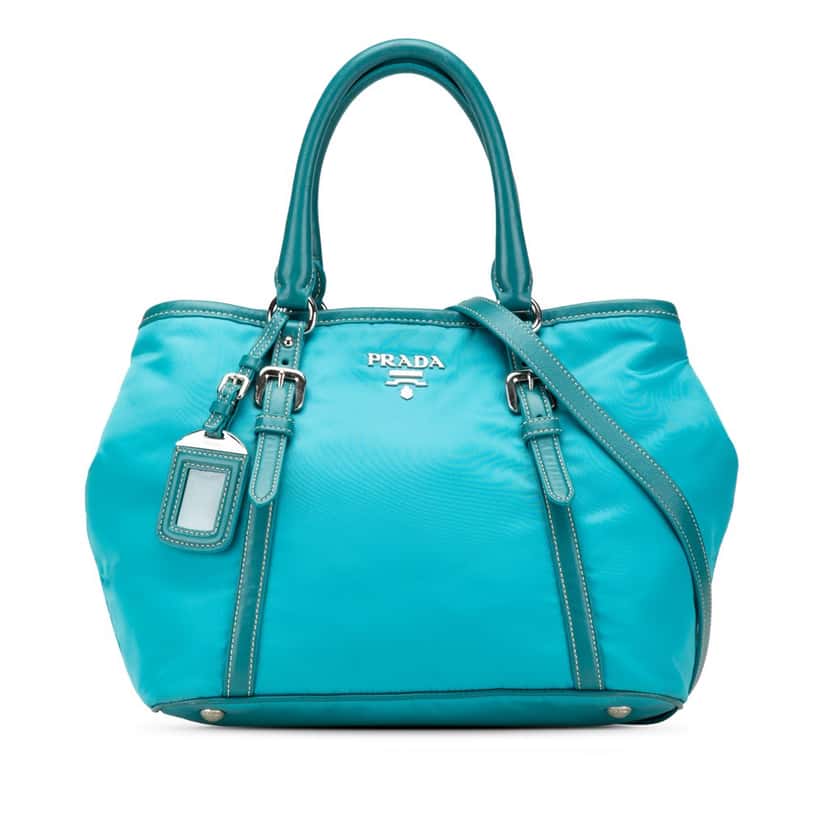 Prada Tessuto Satchel Blue Good condition - Front View