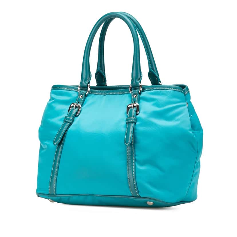 Prada Tessuto Satchel Blue Good condition - Back View