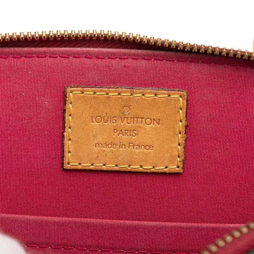 Louis Vuitton Monogram Vernis Alma BB Red Leather Good condition - Box View