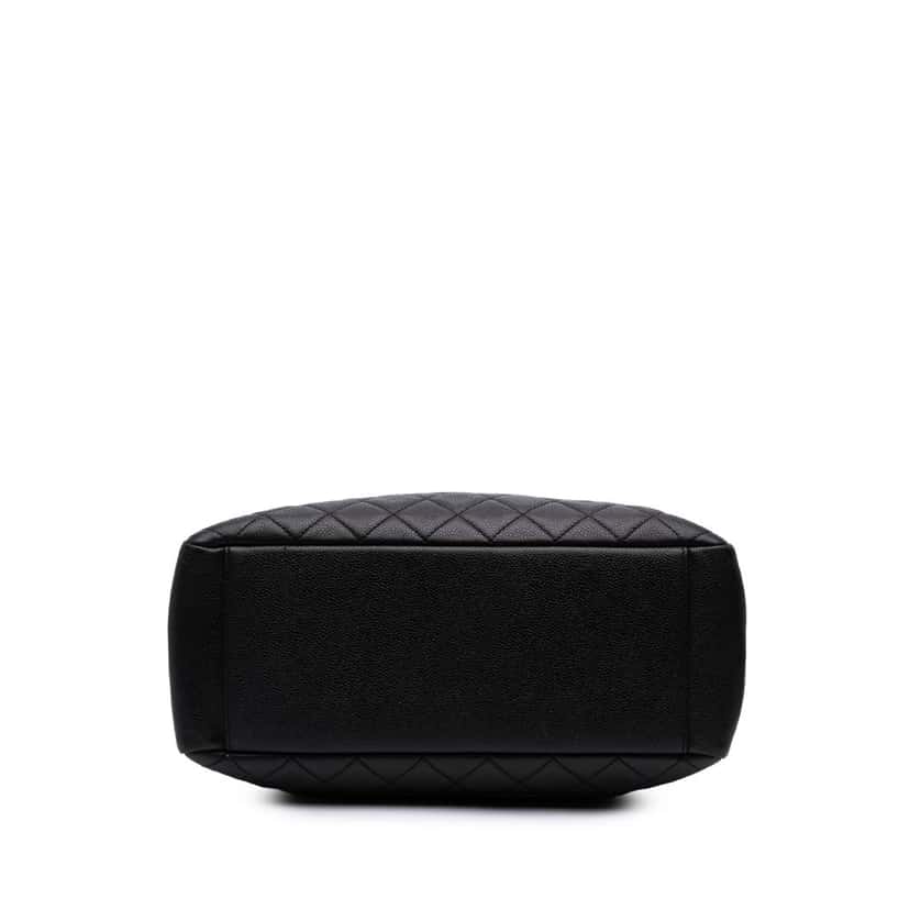Chanel Caviar Grand Shopping Tote Black Leather Good condition - Inside View