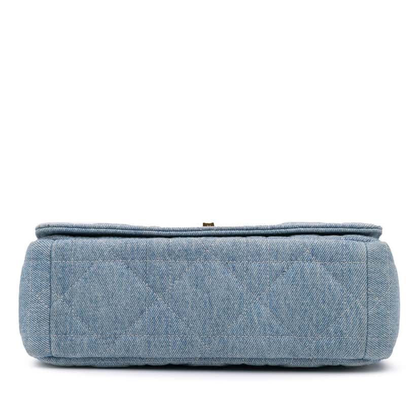 Dior Medium Denim Tie Dye Macrocannage Caro Bag Blue Denim Good condition - Inside View