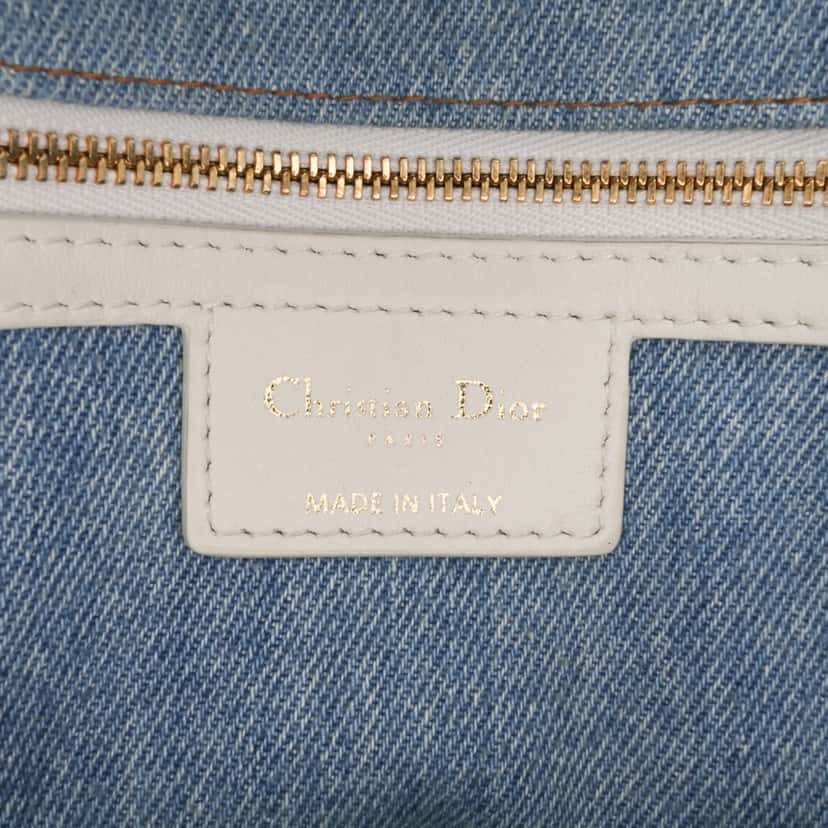 Dior Medium Denim Tie Dye Macrocannage Caro Bag Blue Denim Good condition - Box View