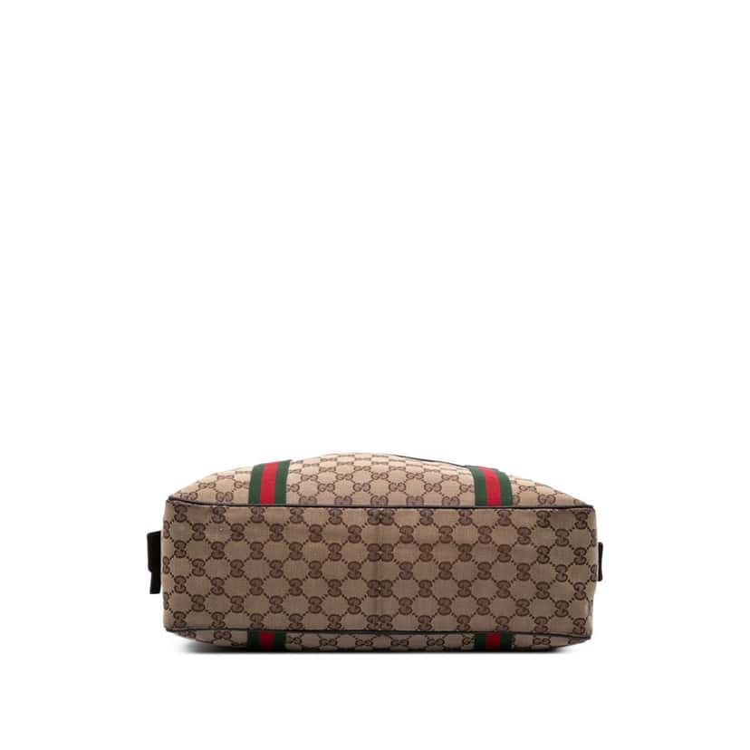 Gucci GG Canvas Web Business Bag Brown Canvas Good condition - Inside View