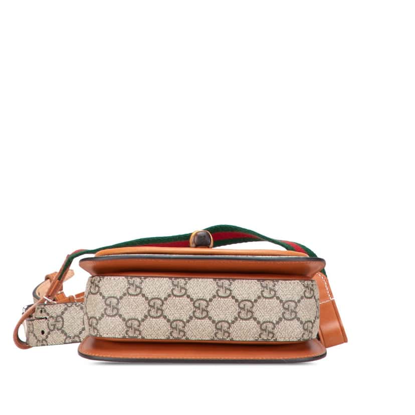 Gucci Mini GG Supreme Web Bamboo 1947 Belt Bag Brown Canvas Good condition - Inside View