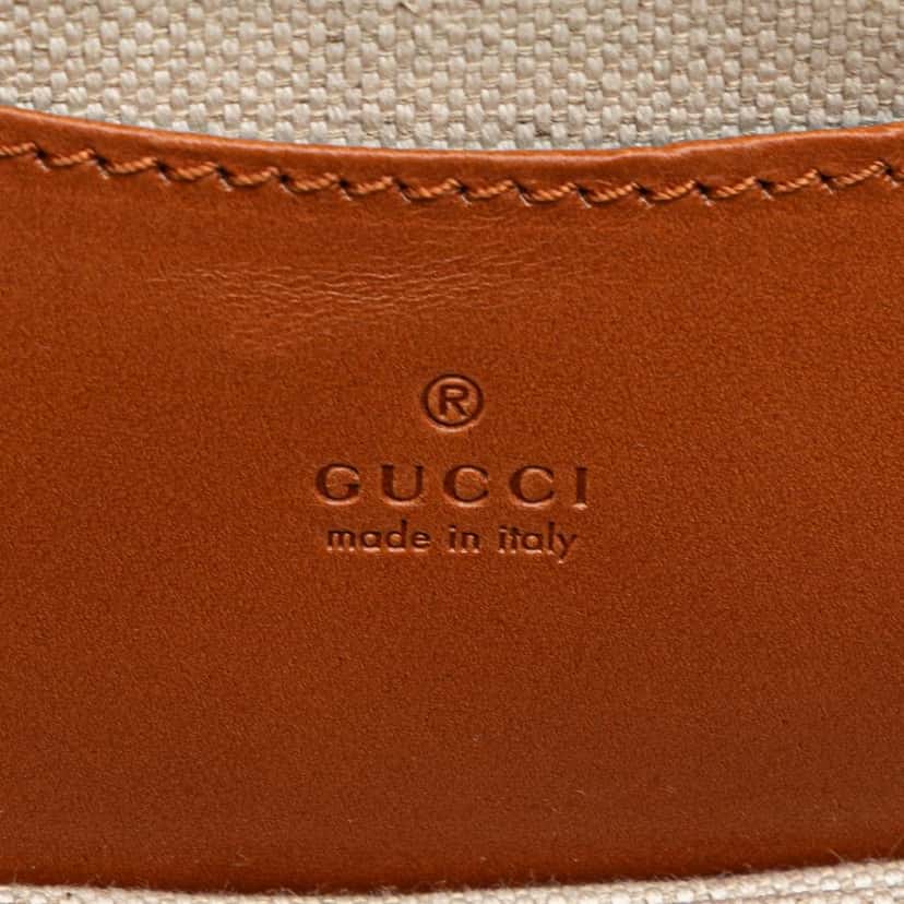 Gucci Mini GG Supreme Web Bamboo 1947 Belt Bag Brown Canvas Good condition - Box View