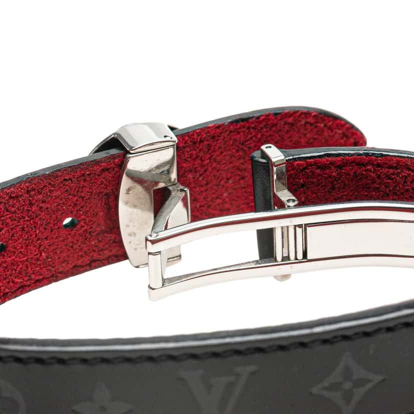 Louis Vuitton Leather Monogram Wish Bracelet Black Leather Good condition - Box View