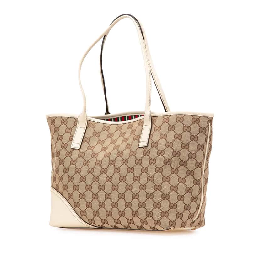 Gucci GG Canvas New Britt Tote Brown Canvas Good condition - Back View