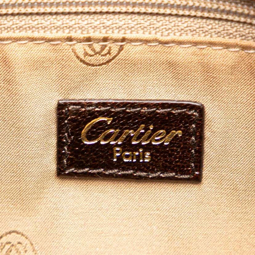Cartier Leopard Print Fur Marcello De Cartier Tote Brown Good condition - Box View