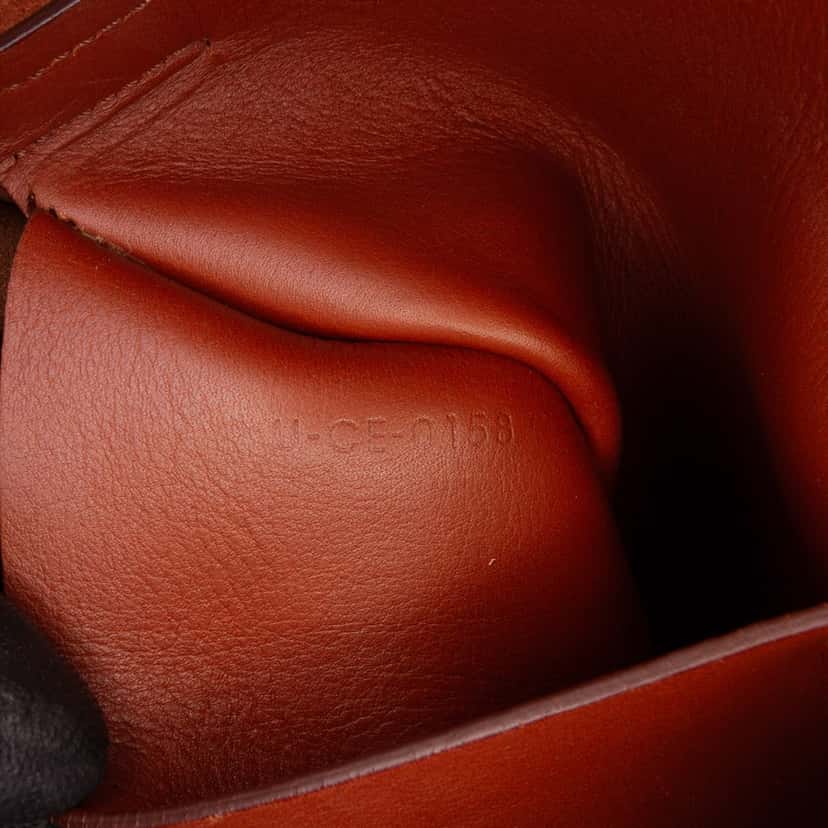 Celine Leather Big Bag Bucket Brown Leather Good condition - Box View