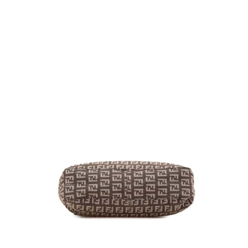 Fendi Zucchino Canvas Shoulder Bag Brown Canvas Fair condition - Inside View