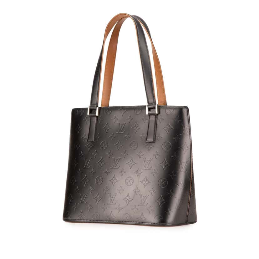 Louis Vuitton Monogram Mat Stockton Grey Leather Good condition - Back View