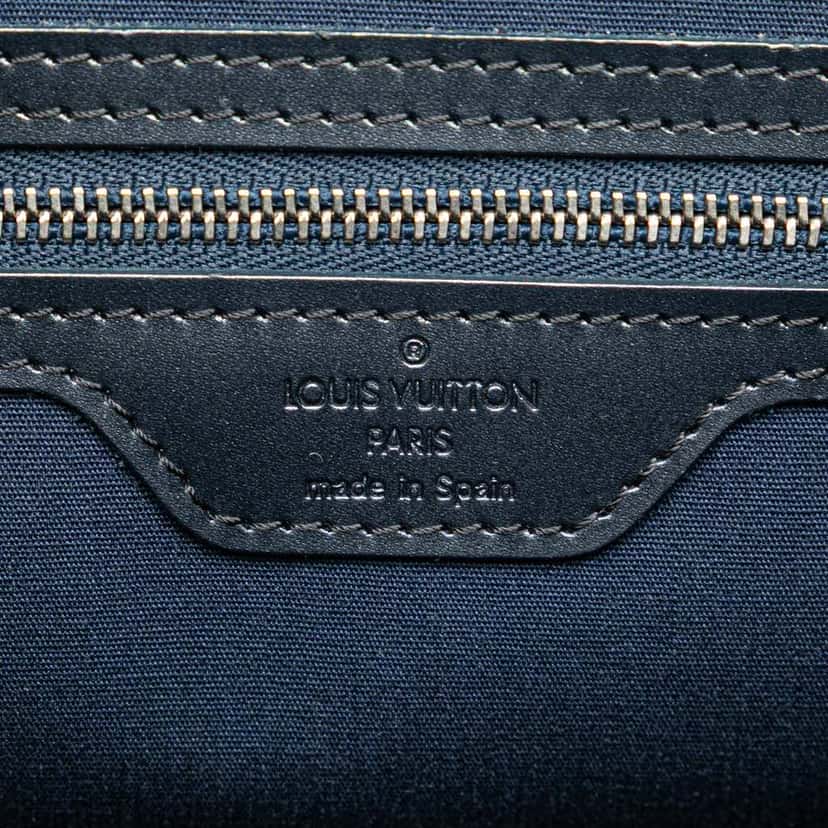 Louis Vuitton Monogram Mat Stockton Blue Leather Good condition - Box View