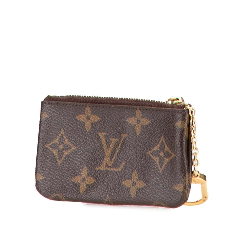 Louis Vuitton Monogram Key Pouch Brown Canvas Good condition - Back View