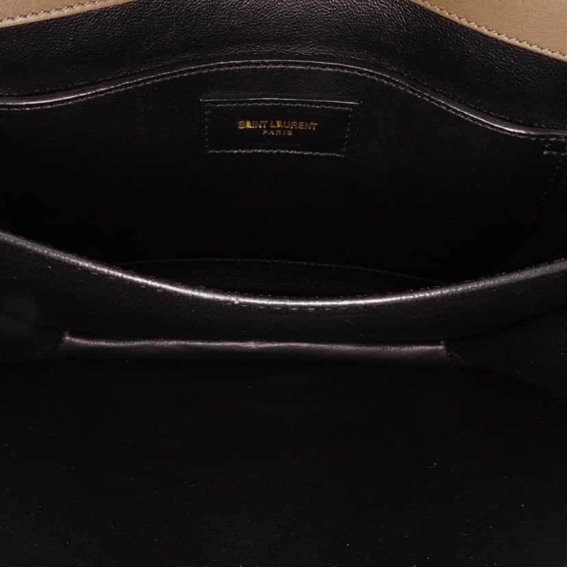 Saint Laurent Medium Suede Solferino Crossbody Brown Leather Good condition - Model View