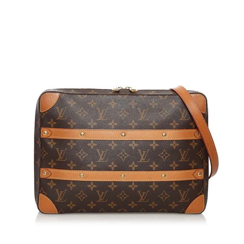 Louis Vuitton Monogram Soft Trunk Messenger Brown Canvas Very good condition - Front View